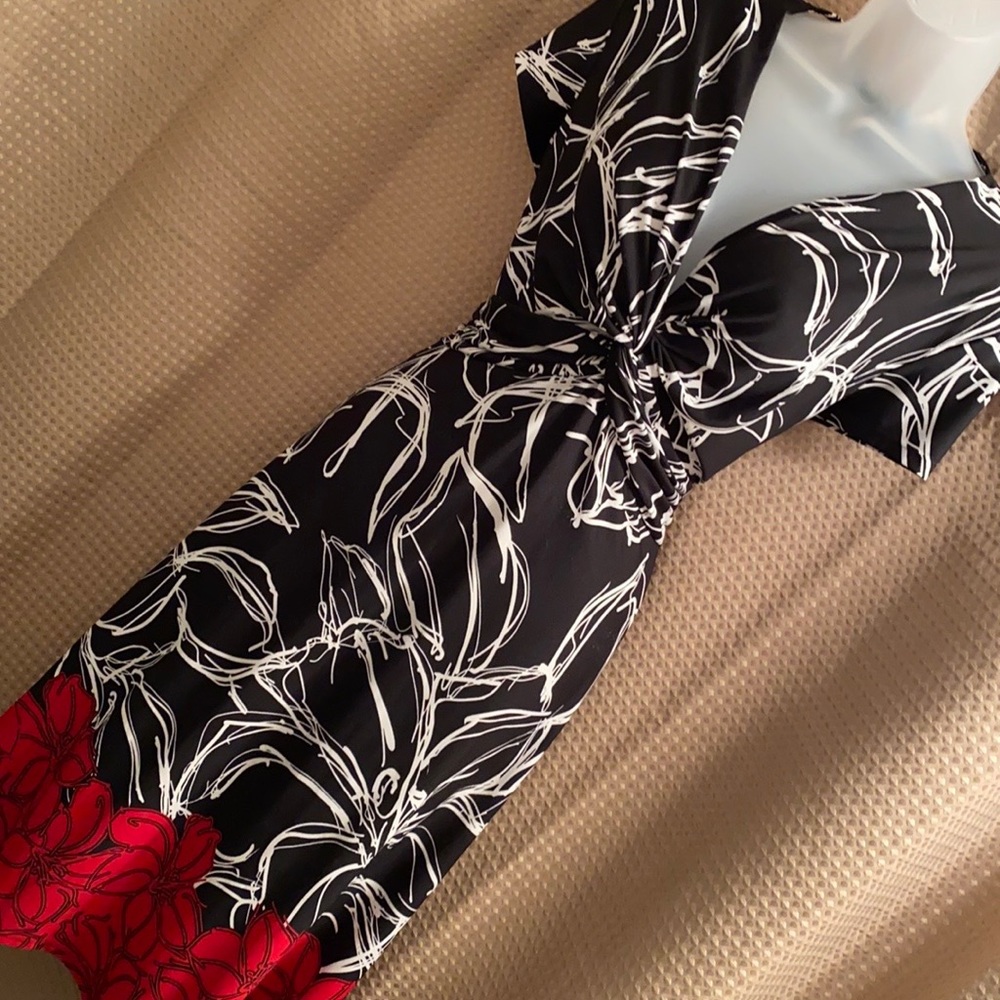 Style & Co V-neck Midi Dress Size 12